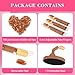 Practice Fingers Hand Acrylic Nails: 3PCS Fake Fingers to Practice Fake Nails - Manicure Acrylic Nail Hands Training Set with Base and 100PCS Brown Nail Tips for Nail Supplies
