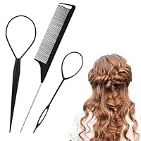 Wosyoodo 3 Stück Haarstyling-Set für Frauen und Mädchen, Set Frisurenhilfe, Haar Tail Twister, Haarflechtwerkzeuge für DIY Frisuren, Frisurenhilfe, Für Frauen, Mädchen