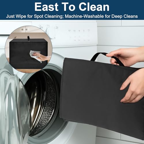 Image of Toaster Oven Air Fryer Cover, 17.7 inchx15.4 inchx13.8 inch,Heat-Resistant Waterproof Dust-proof Kitchen Appliance Covers Compatible For Emeril Lagasse Dual Zone 360 Air Fryer Oven 25 QT
