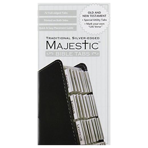 Majestic Traditional Silver-Edged Bible Tabs