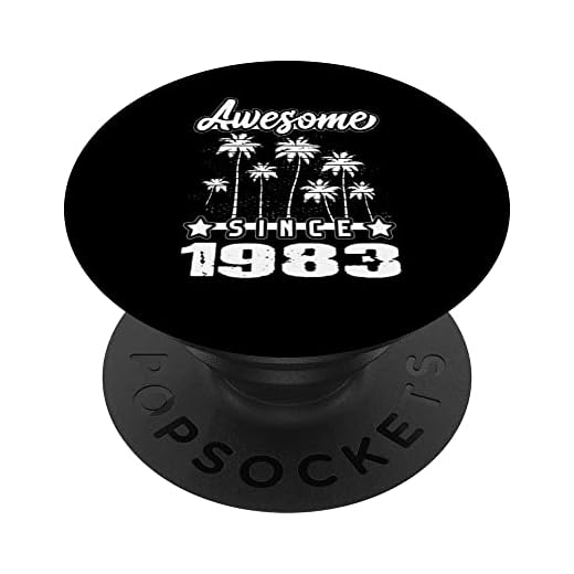Impresionante Desde 1983 Cumpleaños 1983 Vintage 1983 Año PopSockets PopGrip Intercambiable