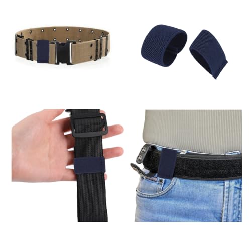 GYWHOOFT 10 Stück elastische Gürteltaschen für Rucksack Gürtelschlaufen Organizer für Trekkinggurte (Blau)