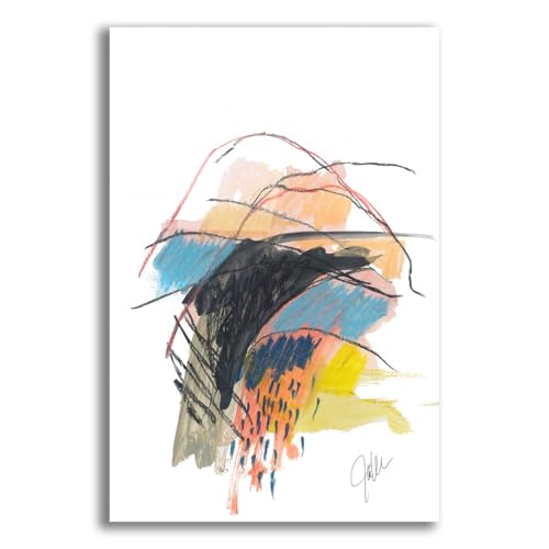 Epic Art 'Abstract Landscape No. 29' by Jan Weiss Acrylic Glass Wall Art, 12" x 16" -  ACR-48161-1216