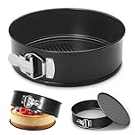 huipinghu 20 cm Springform Cake Tin 8 Inch Non Stick Cake Pan Removable Bottom Leak Proof Cheesecake Tin for Baking Brownies Cheesecake Gateaux Pie