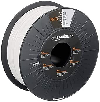 1 bobine de Filament PETG 1,75 mm - Amazon Basics - Blanc - 1KG