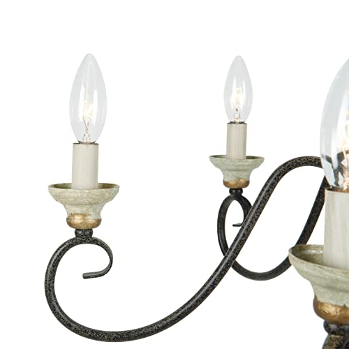 Lampundit French Country Chandelier 6-Light Farmhouse Chandelier Hanging Light Fixtures For Hallway, Living Room, Foyer, Bedroom, Office, Bar,Island Lights #TOP7