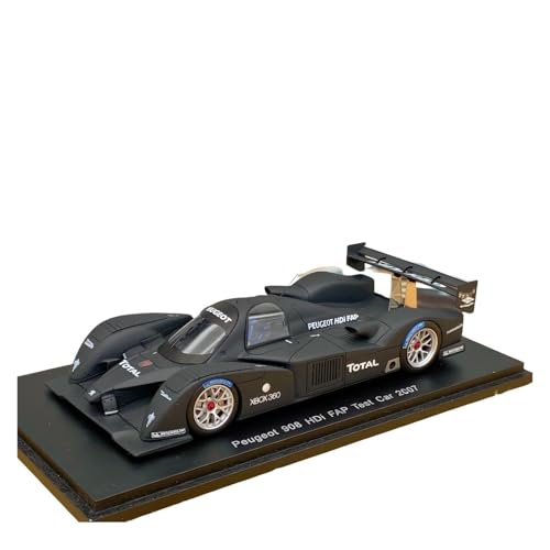 Maqueta de Coche a Escala 1:43 para Peugeot Test 908 HDI FAP 2007 Simulación De Aleación Modelo De Coche Diecast Vehículo Coleccionable Juguetes Miniaturas de automoción