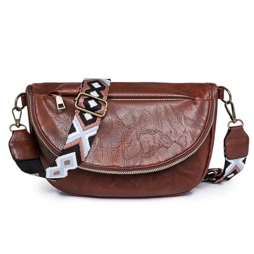 Image of Crossbody Bags For Women Trendy, Vegan Leather Hobo Handbag Shoulder Purse For Ladies with Adjustable Strap