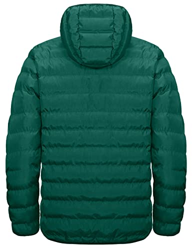 Little Donkey Andy Men's Down Jacket Windproof Warm Insulated Coat For Ski Snowboard Outdoor Green Heather Xl #TOP1