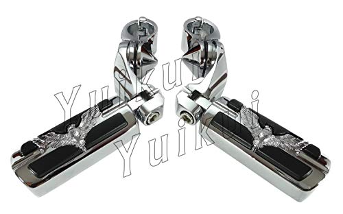 オートバイ フットペグ 汎用 32mmエンジンガードに対応 ロングタイプ バイク ハイウェイフットペグ タンデムペグ ハーレー スポーツスター ハイウェイペグ フットレスト Harley Davidson Sportster xlh 1200 Sports