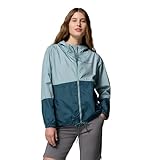 Columbia Rompevientos Flash Forward II para mujer, Azul aplastado/azul Everblue, S