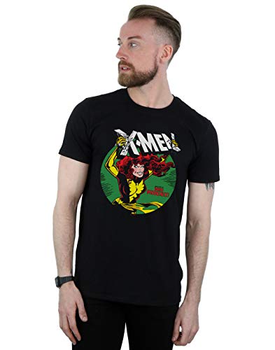 Marvel Men's X-Men Defeated by Dark Phoenix T-Shirt Black Large