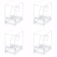 Lansls 4 Stück Uhrenständer Acryl Uhrenhalter Transparenter Uhren Halterung Uhren Ausstellungsstand Halter Armbandständer Acryl Uhren-Stand, Für Uhr Oder Armband, Uhrendisplay