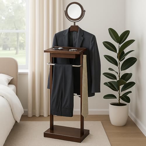 Ergode Valet Stand: Compact Organizer for Clothing & Accessories (Matte Grey) - Thumbnail 3
