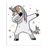 Music Dabbing Hop Dab with Unicorn It Emoji Hip Rap Deal The Best and Style Home Decor Wall Art...