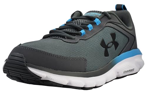 Under Armour Men's Charged Assert 9, (119) Pitch Gray/Capri/Black, 10.5