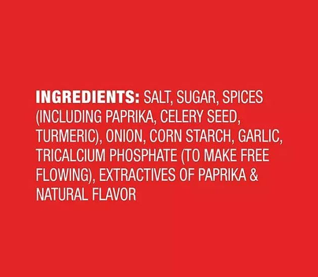 Lawry-Seasoned Salt, 40 oz – Classic All-Purpose Seasoning with Paprika, Garlic, and Turmeric Bundle with Scoop.