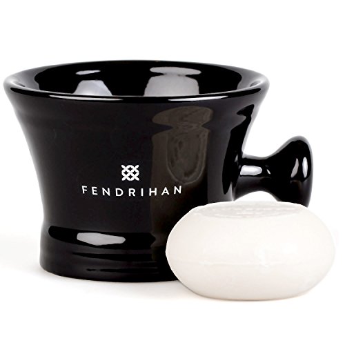 Fendrihan 5-Piece Black Shaving Set With Ambassador Mk Ii Stainless Steel Safety Razor, Synthetic Brush, Metal Stand, Mug, And Shave Soap … (Sandalwood And Lavender, Knot: 24 Mm) #TOP6