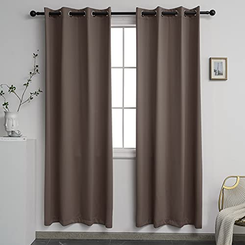 YGO 99 Blackout Curtains 2 Panels Thermal Insulated Solid