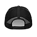 RIVEMUG Smile If You Masterbate Trucker Hat Curved Bill Mid Crown Adjustable Funny Cap Charcoal/Black