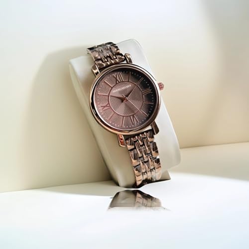 Image of AMERICANVIBER DRW001032 Combo Set Brown and Rose Gold Pretty Look for Girls and Miss Analog Watch - for Women