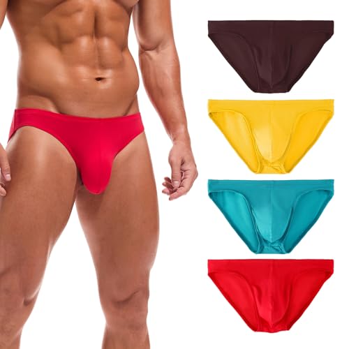 Summer Code Mens Soft Modal Briefs Low Rise Lightweight Underwear