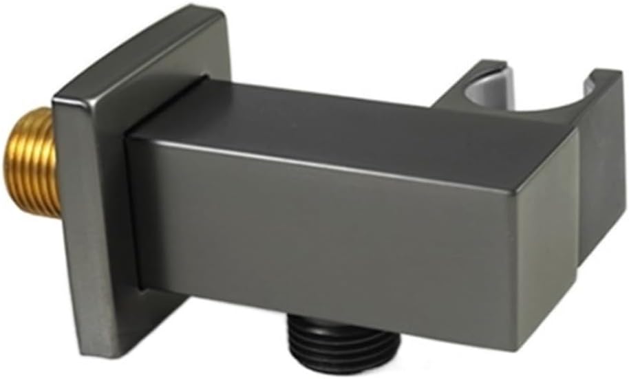 Bathroom Handheld Shower Bidet Sprayer Holder Bracket Wall Mounted Hand Shower Spray Head Holder Chrome/Black/Brushed Gold/Grey(Grey with Outlet)