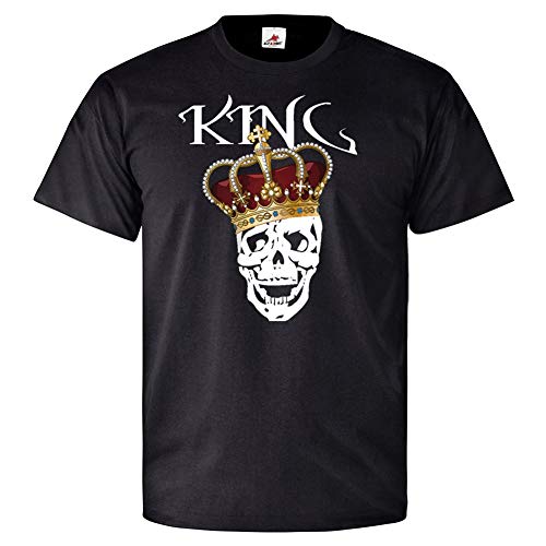 T-shirt partenaire König Liebe Krone noir, le cadeau idéal pour couple