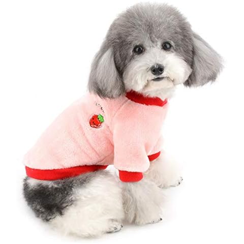 ZUNEA Small Dog Jumper Winter Fleece Coat Cover