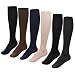 DOTASI 6 Pairs Pack Compression Stockings Anti Varicose Anti Fatigue Socks Calf Support (Assorted) (L) by EagleUS(CA Seller)