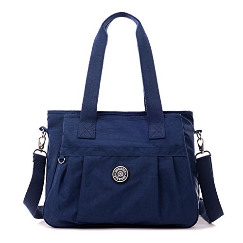 Sac main bandoulière Petit Chou nylon bleu marine fourre-tout imperméable