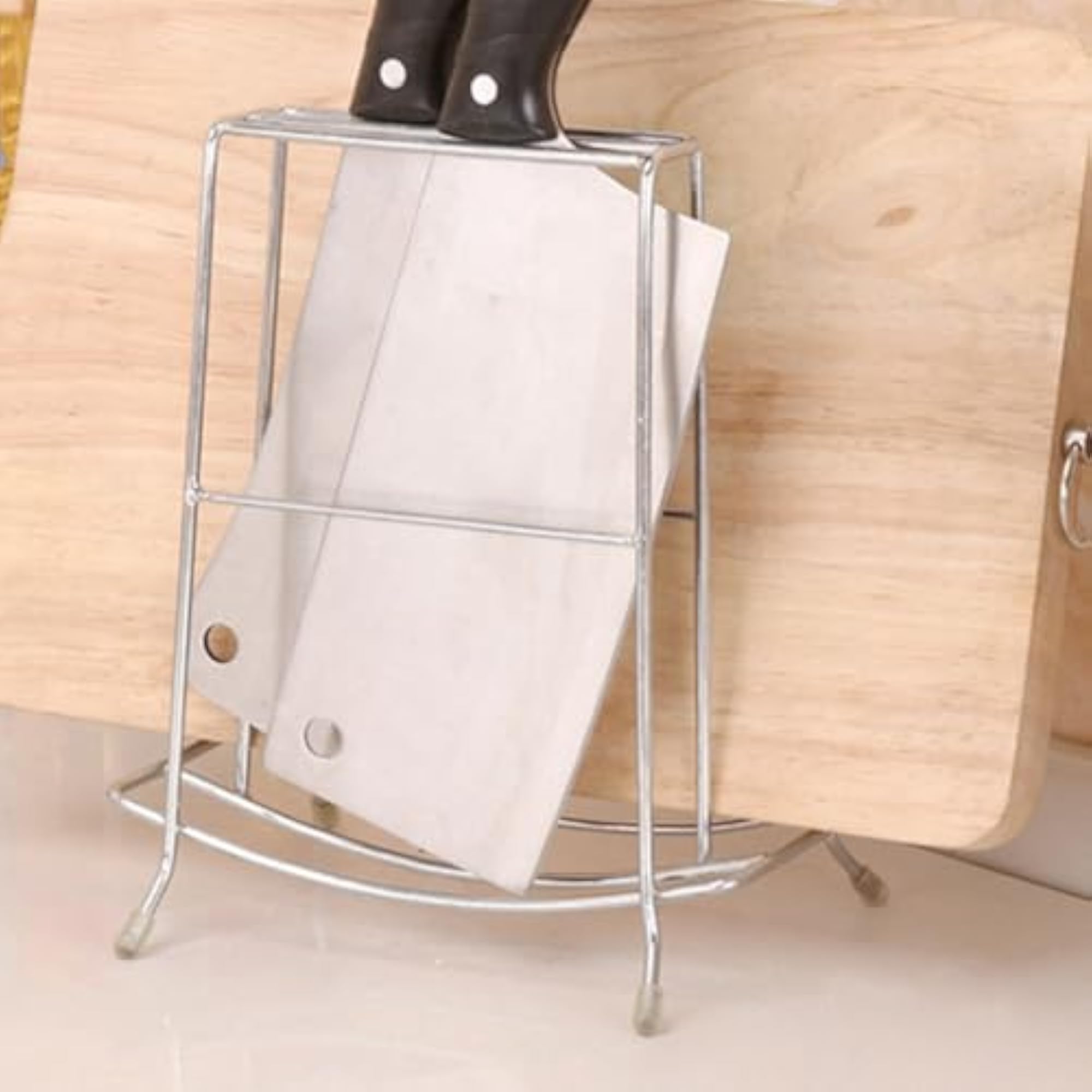 Stainless Steel Cutting Board Holder Rack for Pot Lids