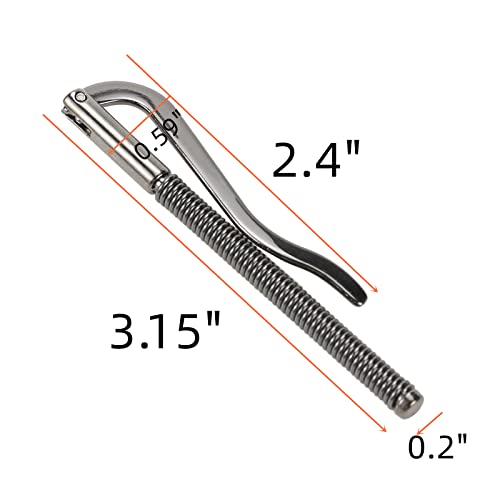 5Pcs Black 3.15 Inch Spring Metal Money Clip Insert Bar Replacement for Bifold Wallet Leathercraft Accessories,Money Organizers Clip for Walls,Money Holders2