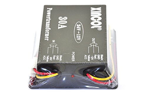 Xincol 30A 360W Volts Reducer Dc/Dc Car Truck Dc 24V To Dc12V Buck Converter Step-Down Transformer With Full Protections Inside Memory Ram And Inline Fuse #TOP5
