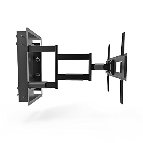 Kanto R500 Recessed In-Wall Full Motion Articulating Tv Mount For 46-Inch To 80-Inch Tvs | Ultra Low Profile | Swivel And Tilt Capable | Cable Management For Clean Setup #TOP6