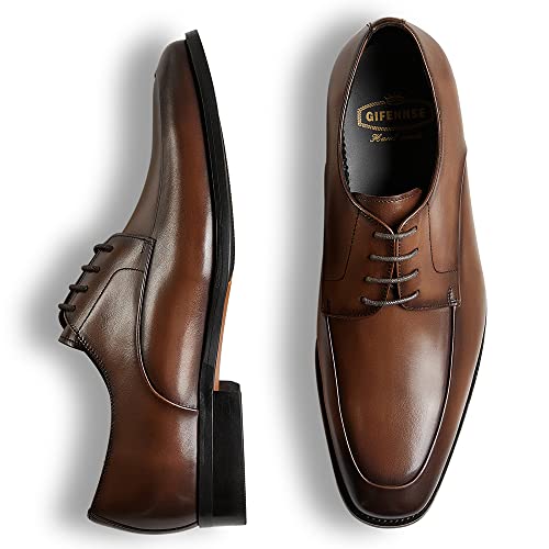 Image of GIFENNSE Mens Oxford Shoes Leather Dress Shoes for Men | Wedding Shoes