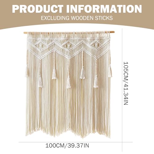 Cortinas de macramé tejidas a mano para transformar tus puertas y ventanas 6