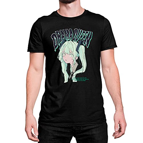 Camiseta Drama Queen e Hatsune Miku Endaround Cor:Preto;Tamanho:P