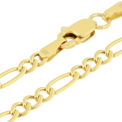 Nuragold 10k Yellow Gold Figaro Chain