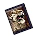 Portefeuilles 3D LiveLife - Rayures du Tigre de Deluxebase. Porte Monnaie Homme Chat 3D Lenticulaire, Pièces, Billets & Cartes.Illustration sous Licence de L'Artiste renommé Steven Michael Gardner