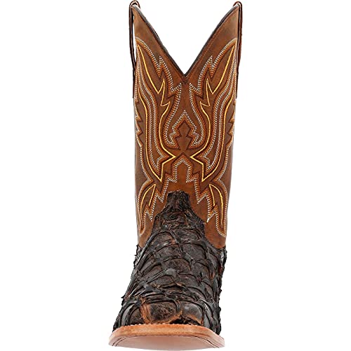 Image of Durango Premium Exotics Dark Brown Pirarucu Western Boot