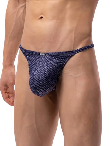 iKingsky Men's Big Pouch G-string Sexy Low Rise Bulge Thong Underwear Breathable Y-back Under Panties for Men3