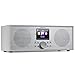 Produktbild auna Silver Star Stereo Internetradio mit DAB+ / UKW, WLAN Radio, Webradio mit Bluetooth, 2 x 8 Watt RMS, USB, App-Steuerung, AUX, Weckfunktion, inkl. Fernbedienung, Weiß