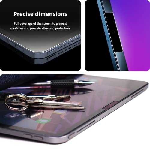 Image of 2 PACK Paper Screen Protector for iPad Pro 11 In (2022,2021,2020,2018) /iPad Air 5th (2022) /iPad Air 4th Gen (2020) 10.9 inch, Matte Anti Glare Blue Light Filter PET Feel Like Paper Screen Shield, Bubble Free HD Texture Film for Writing, Drawing and Taking Notes
