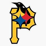 Pittsburgh Fan Sport Teams Mens Grey Window Bumper Sticker Decal 5'