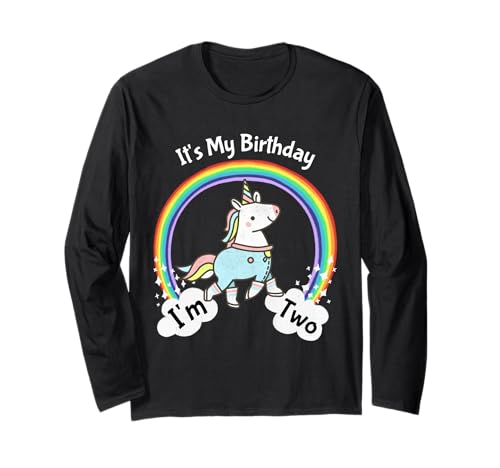Kids It's My 2nd Birthday Cute Unicorn 2 Year Old Girls ����T�V���c