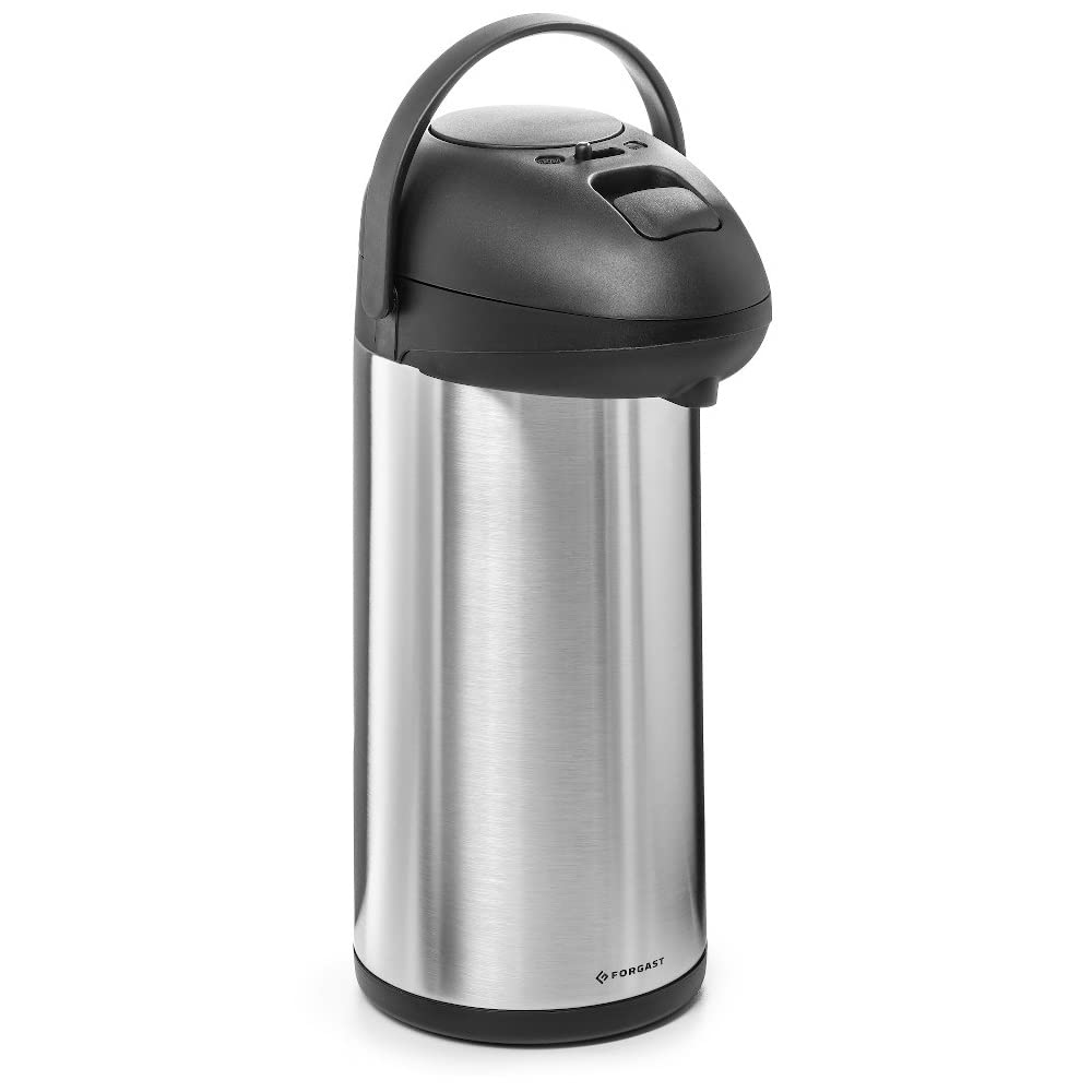 Caraffa Termica Professionale in Acciaio Inox, 5 Litri, Thermos Caraffa con Pompa per Bevande Calde e Fredde Caffè Tè, per Ristorante Catering Mense Hotel Buffet