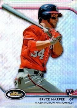 2012 Topps Finest Refractor #73 Bryce Harper Baseball Rookie Card
