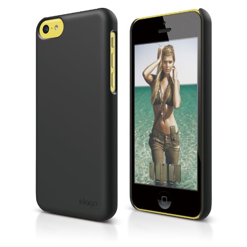 Elago S5C Slim Fit 2 Case For Iphone 5C - Eco Friendly Retail Packaging (Soft Feeling Black) #TOP16