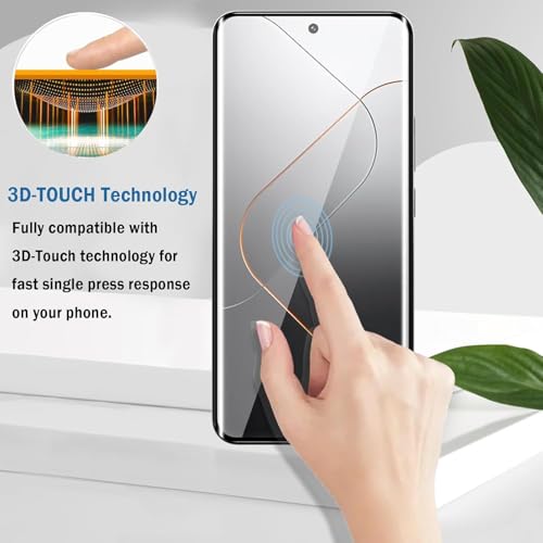 Image of STP FEEL Uv Advanced Tempered Glass Screen Protector Guard Compatible For Xiaomi 14 Civi 5G Cellphone (6.55 Inch,Pack Of 1) Full Adhesive Uv Curved Case Friendly Hd Clarity With Easy Installation Kit